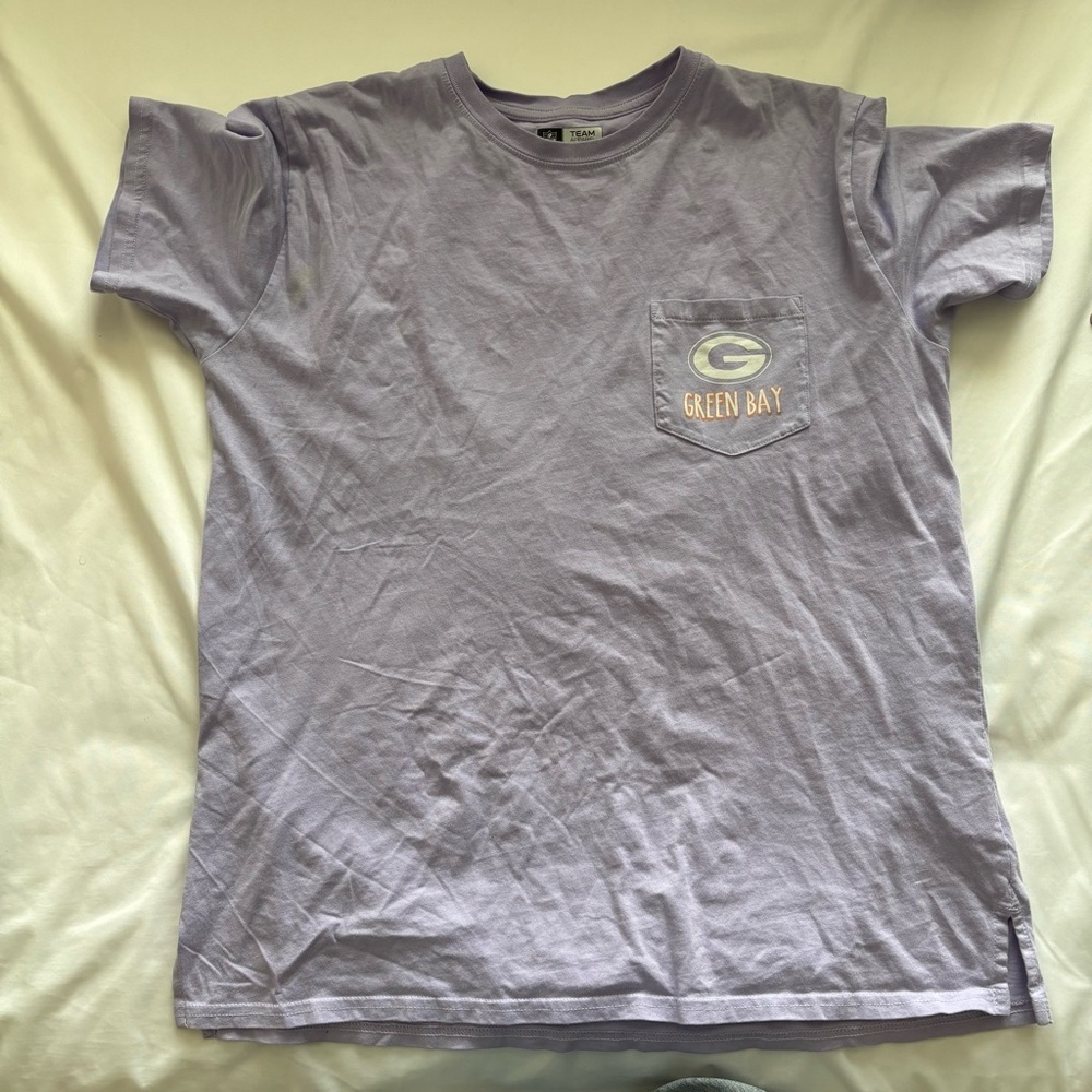 NFL Lavender Green Bay Short Sleeve Tshirt